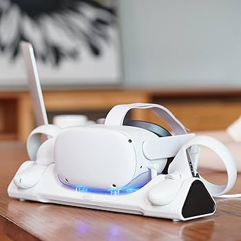 ZYBER Charging Dock for Meta Quest 2, VR Charger Station for