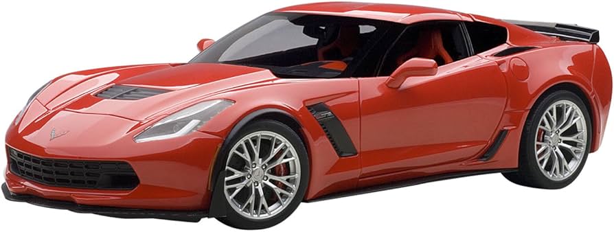 Amazon.co.jp: AUTOart 1/18 シボレー コルベット (C7) Z06 (レッド