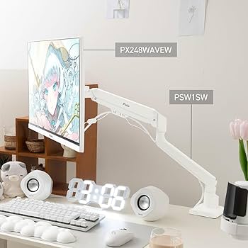 Amazon.co.jp: Pixio PX248 Wave White ゲーミングモニター 白