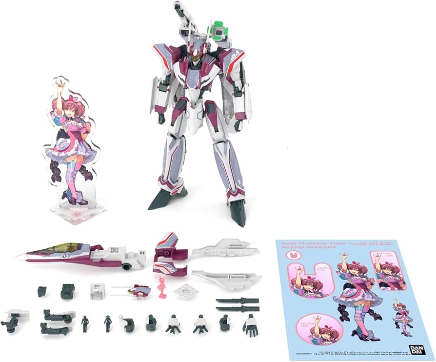 HG VF-31C ジークフリード(ミラージュジーナス機)DXセット+デカール HG