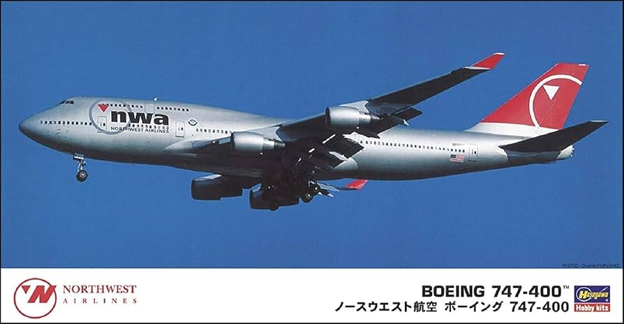 Amazon | ハセガワ 1/200 ノースウエスト航空 ボーイング747-400