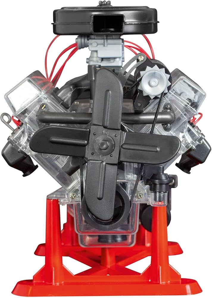 Amazon | ドイツレベル 1/4 V-8 エンジン (レベルテクニック