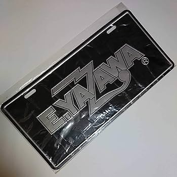 Amazon.co.jp: E.YAZAWA 矢沢永吉 ナンバープレート ロゴ ブラック