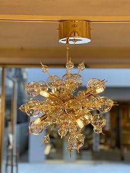 Amazon.co.jp : バブルシャンデリア ガラスペンダントライト 6灯 LED