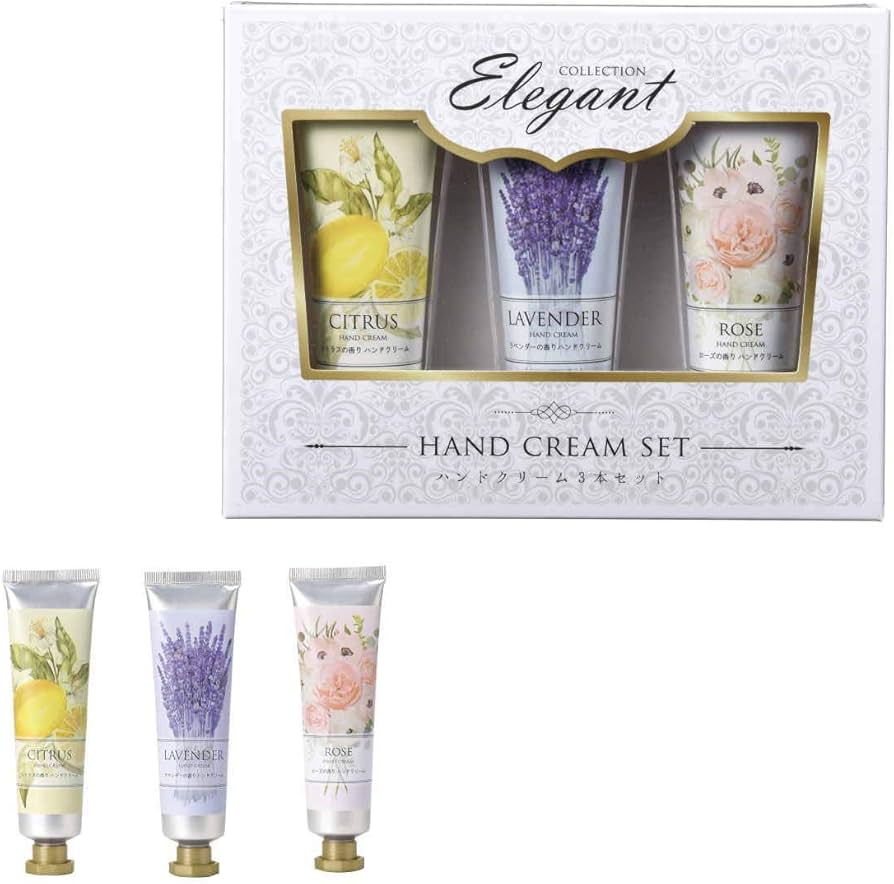 Amazon.co.jp: Thankyouシール付 ハンドクリーム 3種セット シトラス