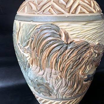 人間国宝級◇蔵から凄い迫力のある虎の壺が出てきた、壺、花瓶、花道具