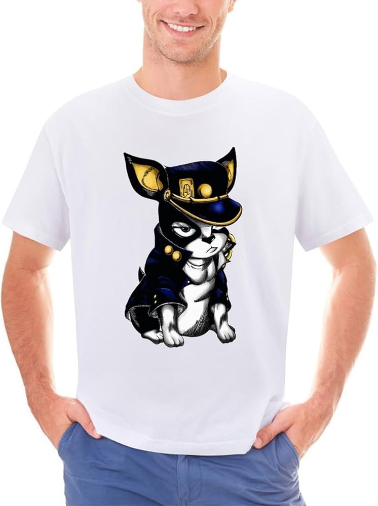 Amazon.co.jp: Tシャツ メンズ ジョジョの奇妙な冒険 イギー 半袖