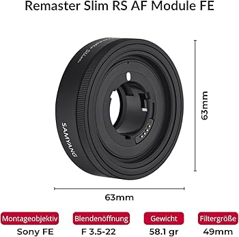 Amazon.co.jp: SAMYANG 単焦点レンズ Remaster Slim 21mm F3.5 / 28mm