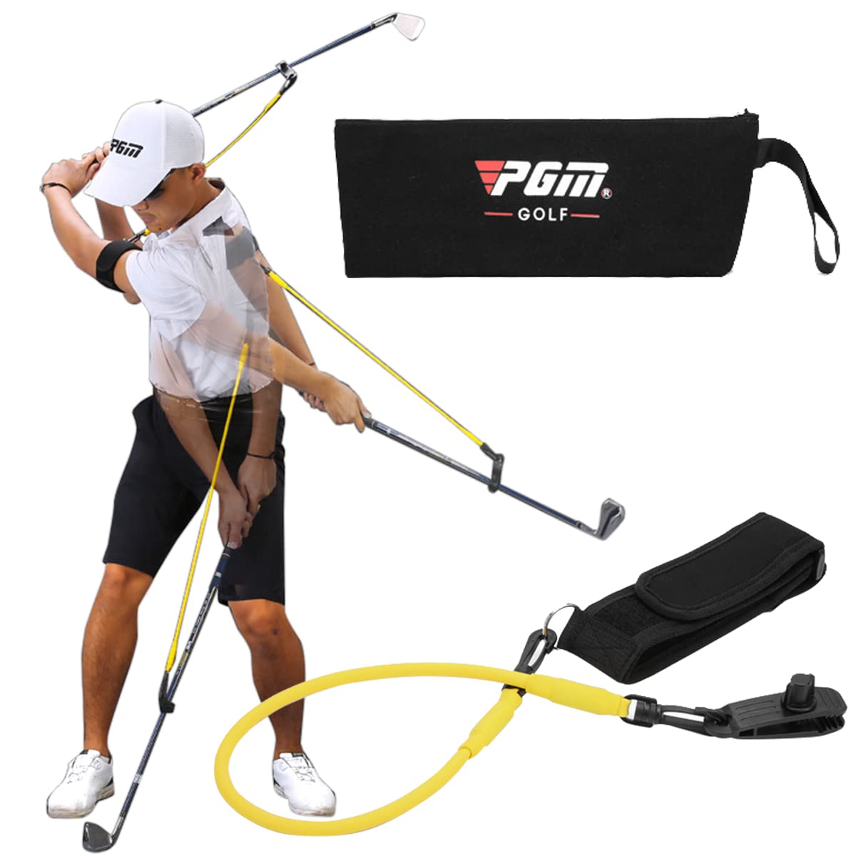 Amazon | ゴルフ ゴルフスイング 練習器具 スイング矯正チューブ 収納