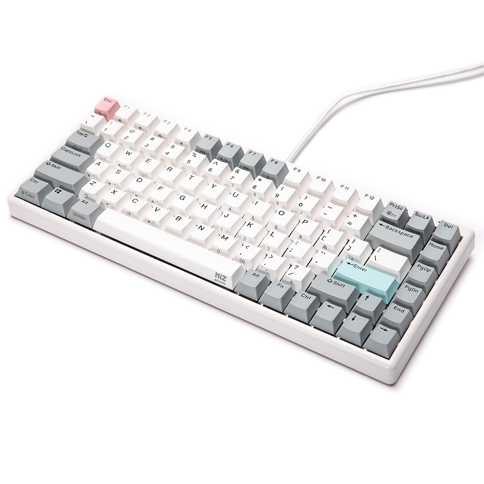 Amazon.co.jp: NiZキーボードMini84-1m USB Type-C有線接続(着脱式