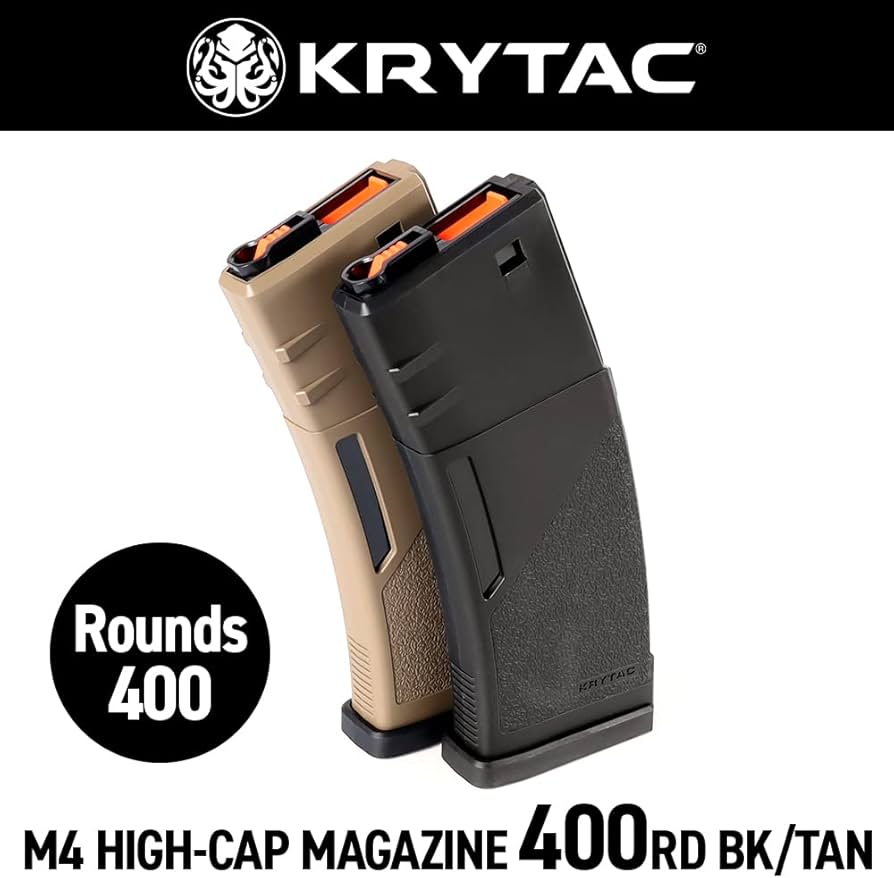 Amazon | [KRYTAC][M4 ポリマーマガジン][400連][BK][1本入り]多弾