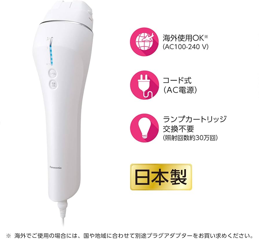 Panasonic 脱毛器 ES-CWP81 Panasonic】脱毛器「ES-CWP81」を買って