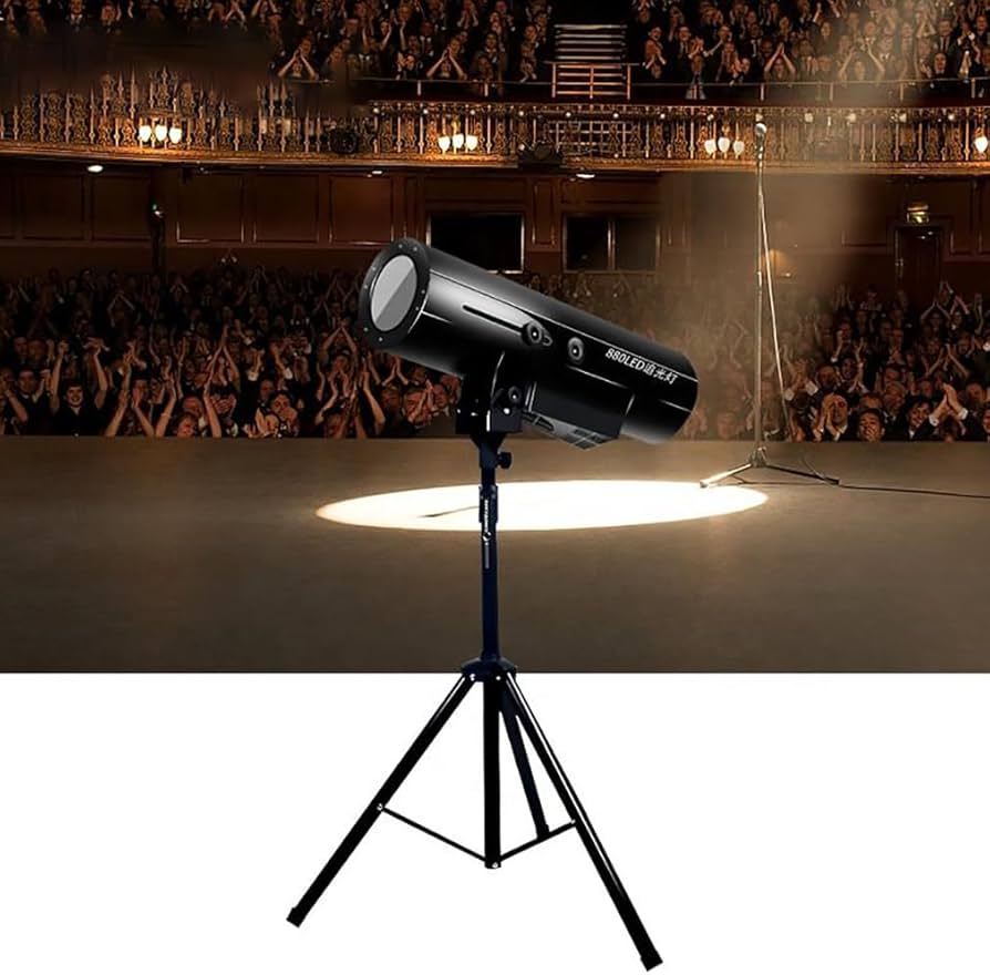 Amazon.co.jp : 880W LEDフォロースポットライト三脚スタンド付き、LED