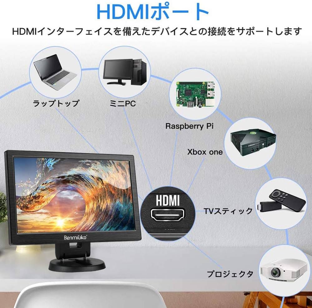 Amazon.co.jp: 14インチ 監視カメラ モバイルモニター 液晶