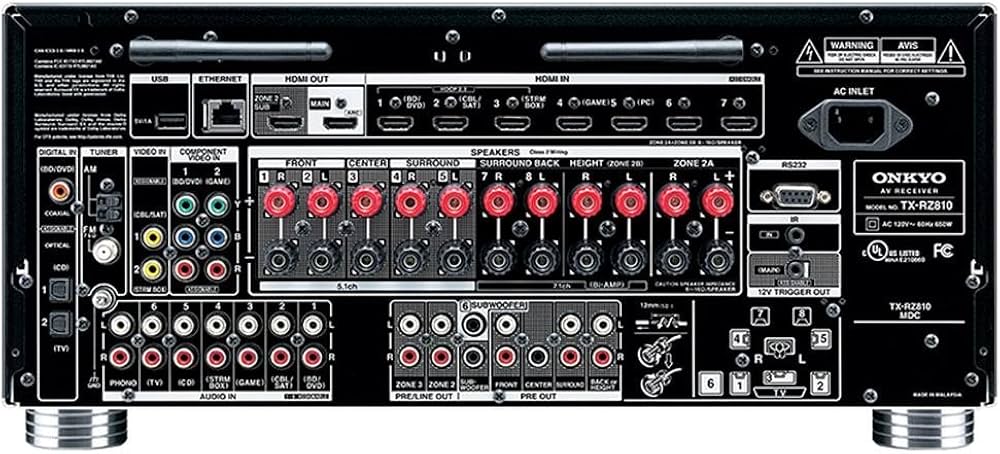 Amazon.com: Onkyo TX-RZ810 7.2-Channel Network A/V Receiver