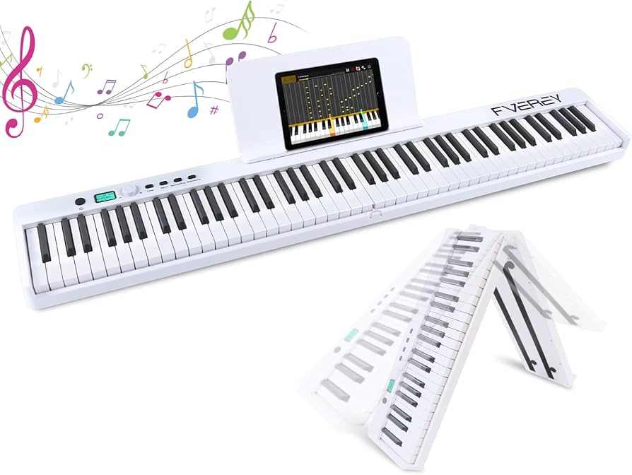 Amazon.co.jp: FVEREY 電子ピアノ 88鍵盤 折り畳みキーボード ピアノ
