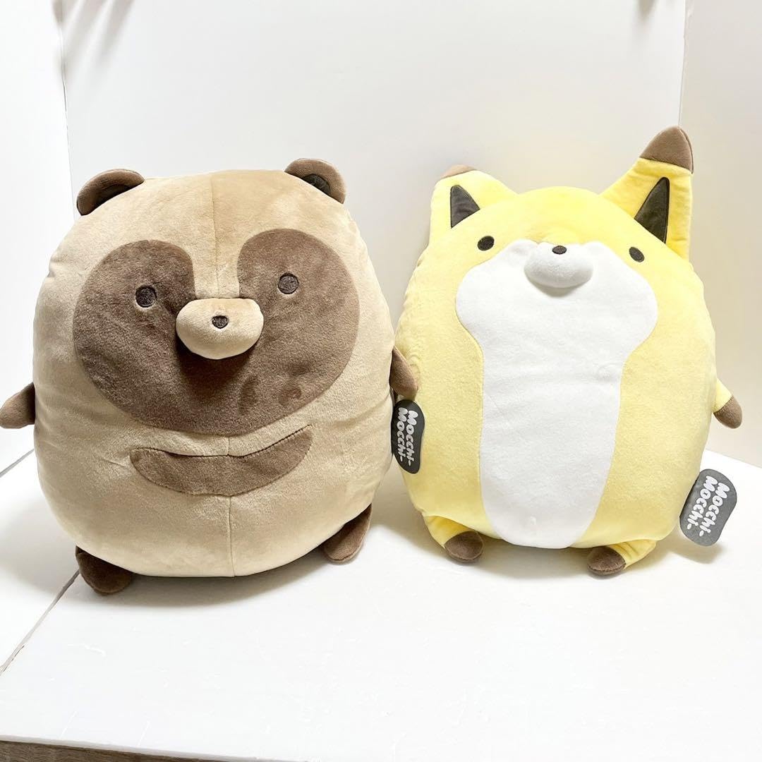 Amazon.co.jp: タヌキとキツネ もっちぃもっちぃ ぬいぐるみ M mocchi