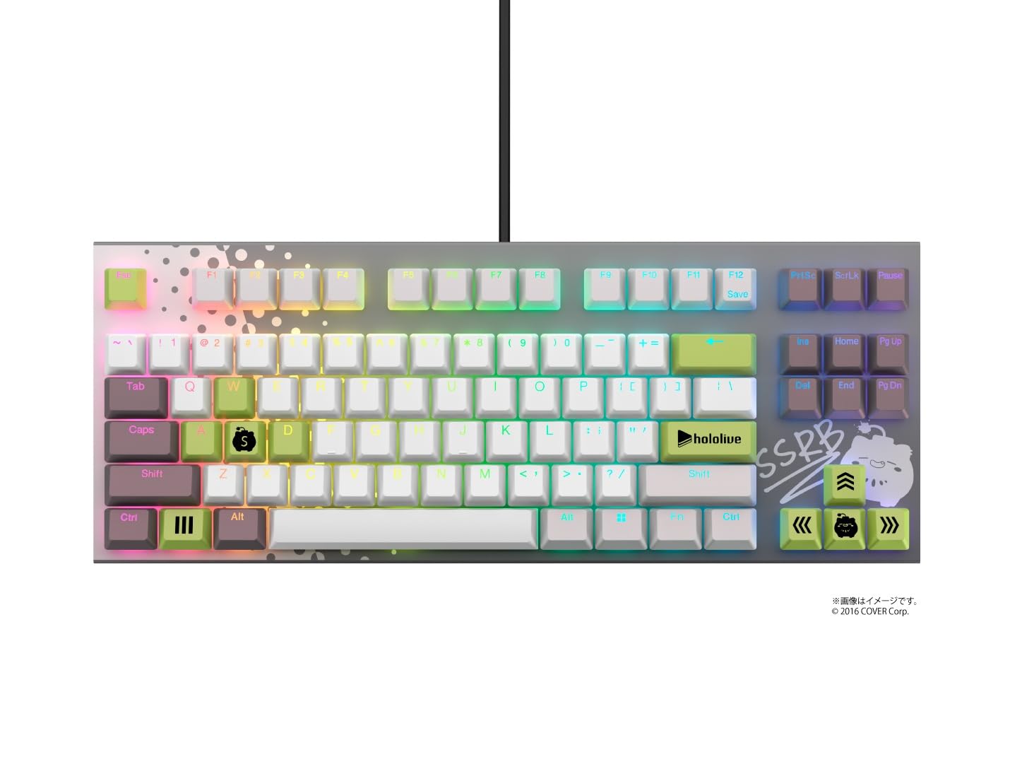 Amazon.co.jp: 東プレ GX1 Keyboard 獅白ぼたん モデル 英語配列
