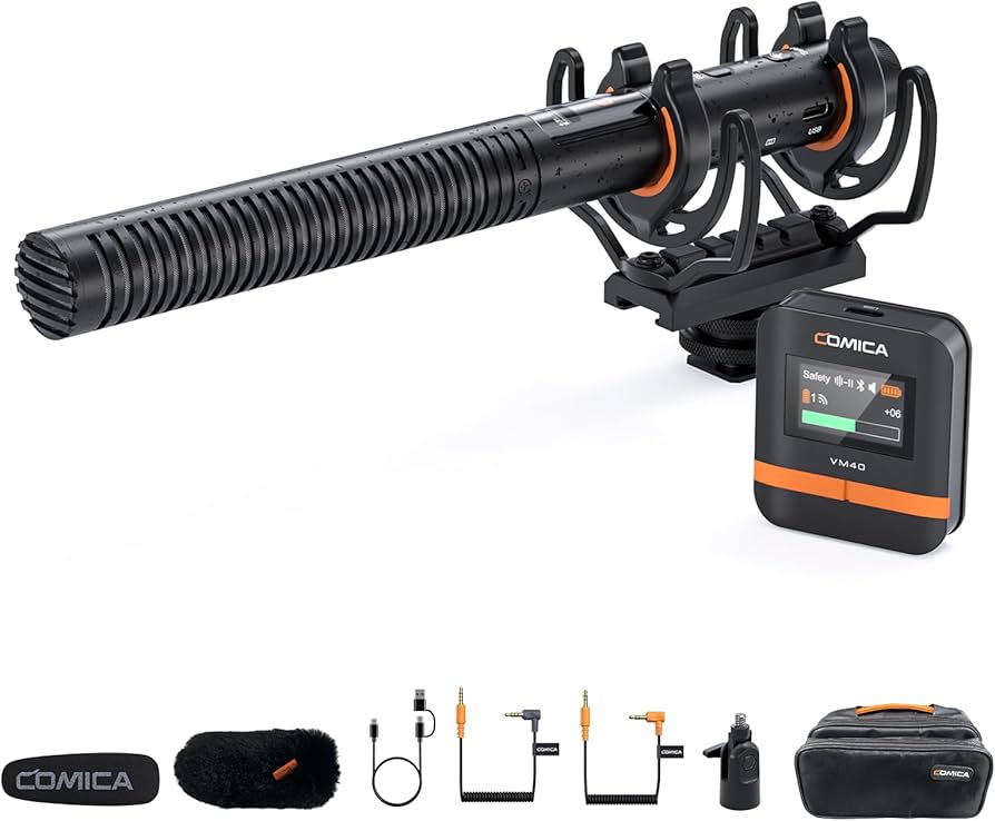 Amazon | ワイヤレスマイクcomica VM40 ガンマイク【32BIT、32G内部
