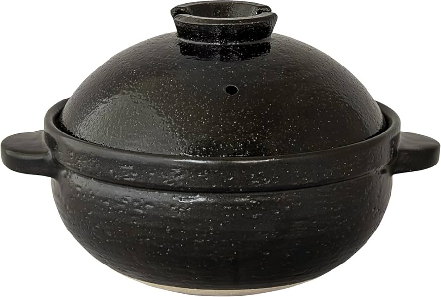 Amazon｜かまどさんプレミアム 二合炊き 墨 土鍋 長谷園 かまどさん