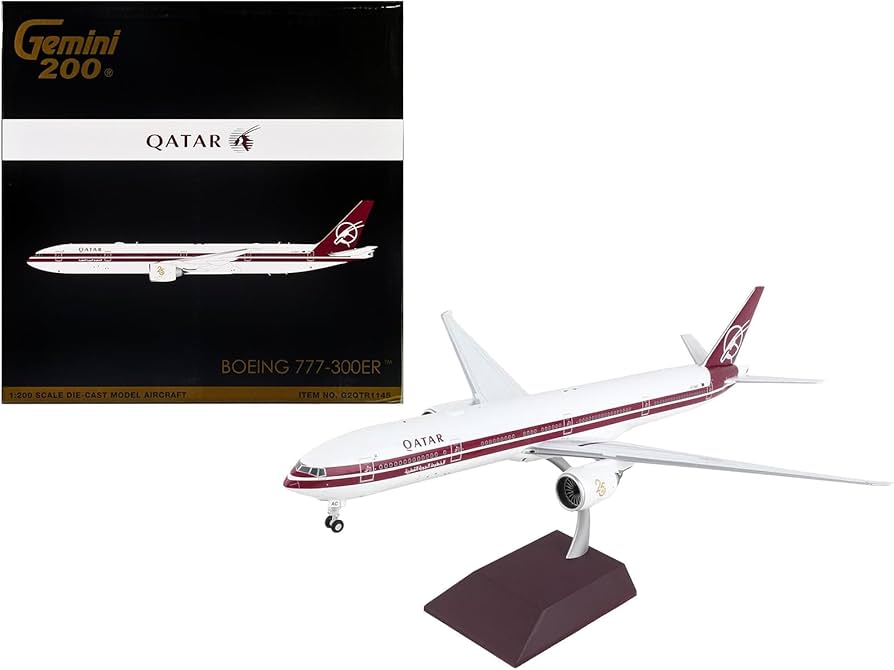 Amazon.com: GeminiJets G2QTR1145 Qatar Airways Boeing 777-300ER