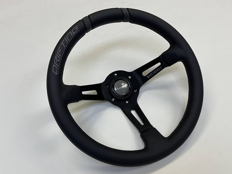 Amazon | MOMO DRIFTING 330D 85mm ディープコーン ブラックスポーク