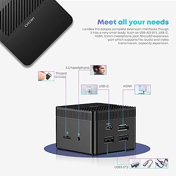 CHUWI LarkBox Pro Mini PC with 6GB RAM 128GB ROM Intel Celeron