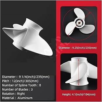 Amazon.co.jp: 丈夫な船舶用プロペラ スクリュープロペラヤマハハ 9.9
