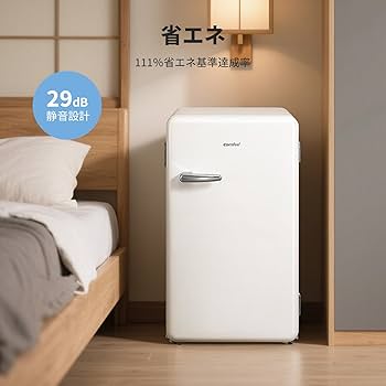 Amazon | COMFEE' 冷蔵庫 93L 幅48.8cm 温度調節 ノンフロン 1ドア