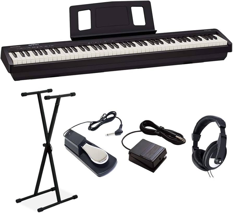 Amazon | Roland FP-10 BK Xスタンド・ダンパーペダル・ヘッドホン