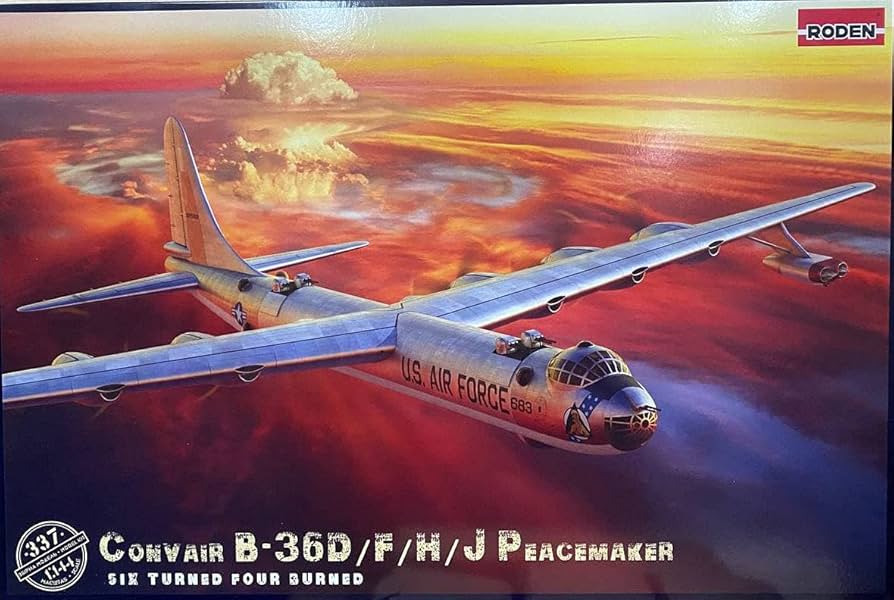 Amazon | Roden 337-1/144 - コンベア B-36D ピースメーカー 航空機