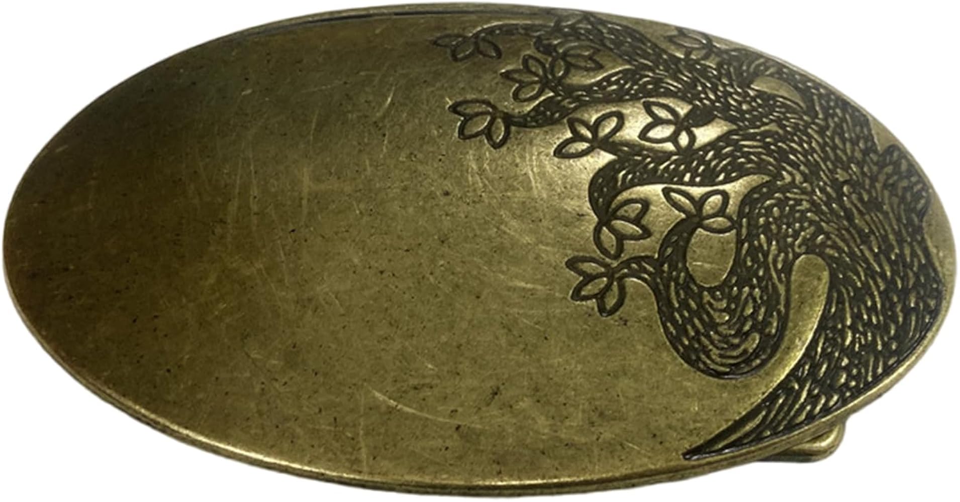 Amazon | [Jxubfte] 男性用のアンティーク彫刻パターン楕円形バックル