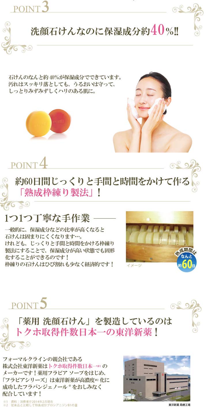 Amazon | フォーマルクライン 薬用 フラビア ソープ 4個セット(朝・夜