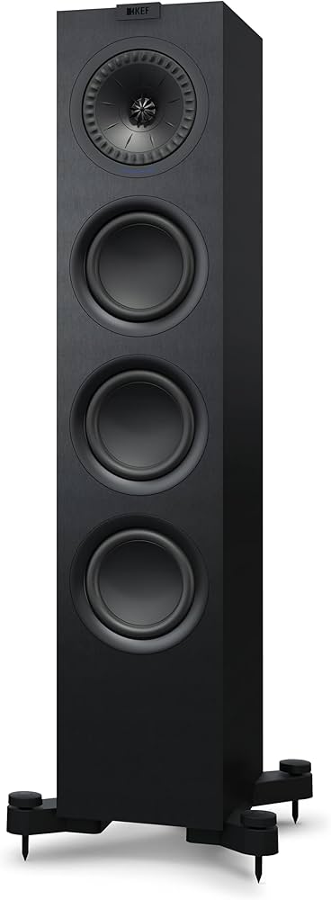 KEF Q550 ブラック ペア スパイクベース、サランネット付属 KEF KEF