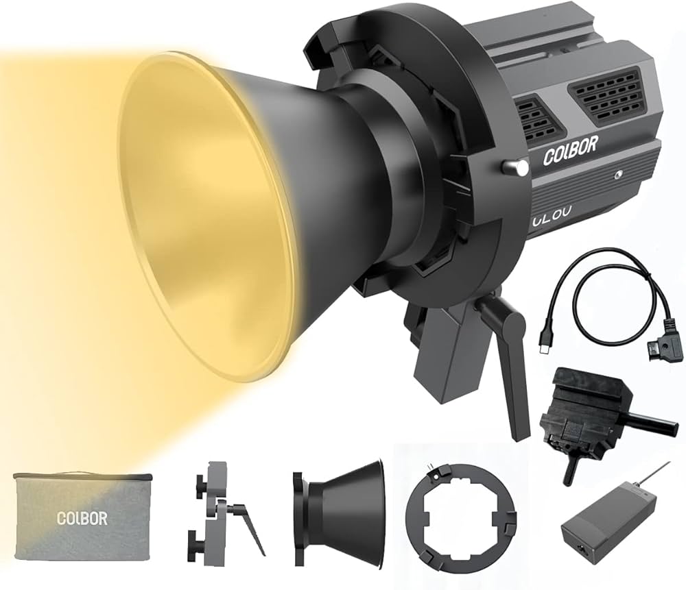 Amazon | COLBOR CL60 超軽量ライト 65W 色温度2700-6500Kデュアル色