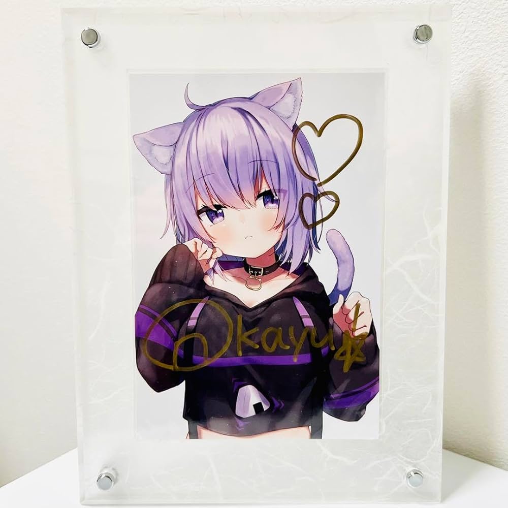 Amazon.co.jp: 猫又おかゆ 60万人記念 直筆サイン入りポストカード