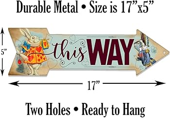 Amazon.com: Alice in Wonderland Decor - This Way - Directional