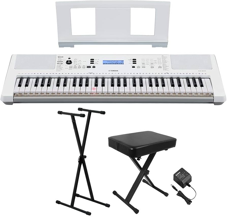 Amazon | YAMAHA EZ-300 Xスタンド・Xイスセット 光る鍵盤 61鍵盤