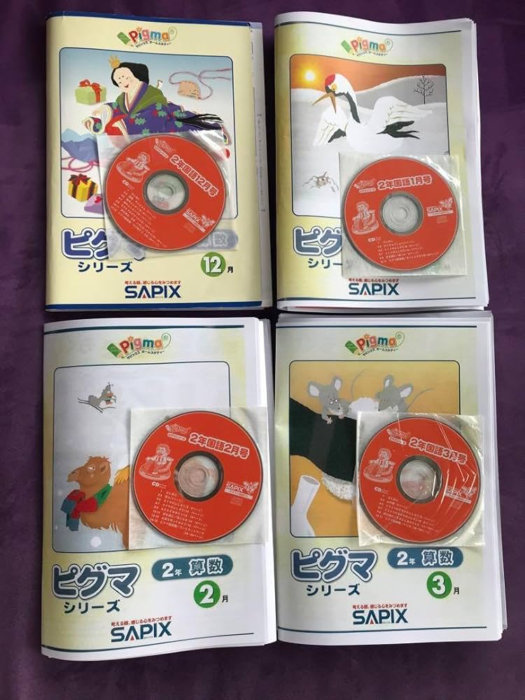 Amazon.co.jp: SAPIX 通信教育 ピグマキッズくらぶ 2年12月号、1月号