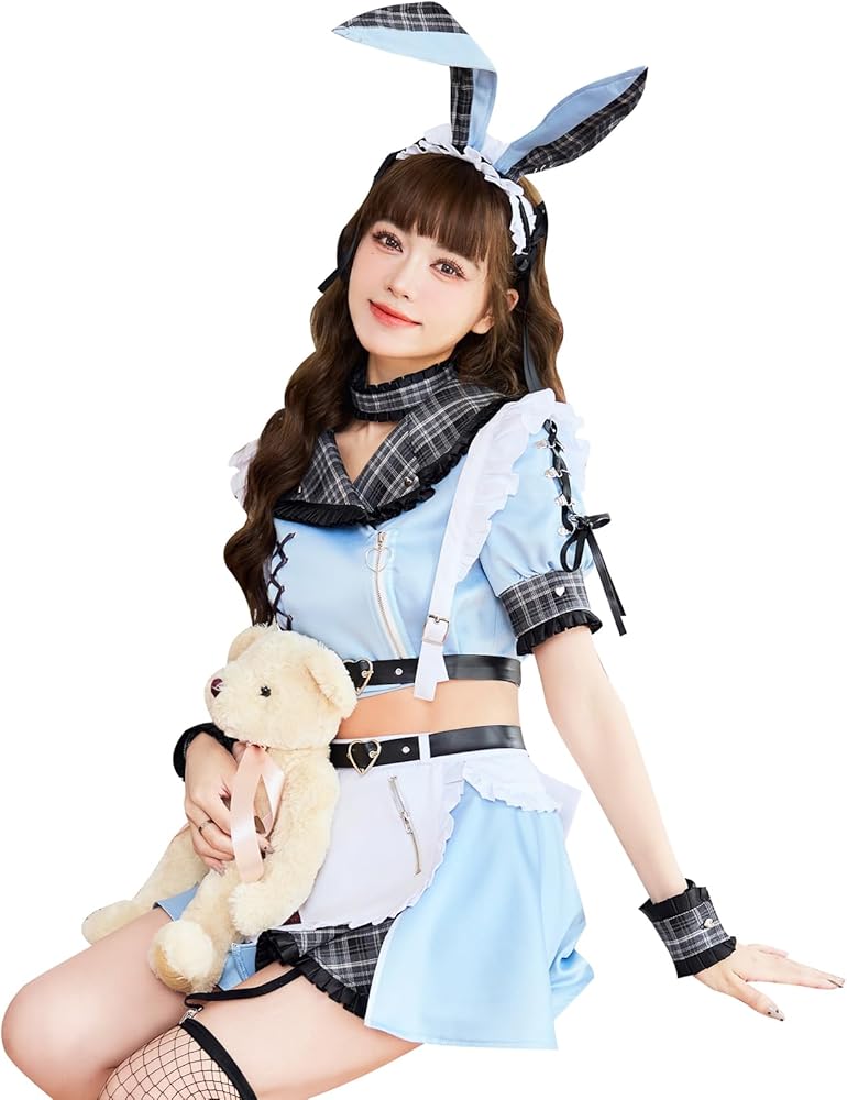Amazon.co.jp: [Malymoon] コスプレ バニー メイド ウエイトレス