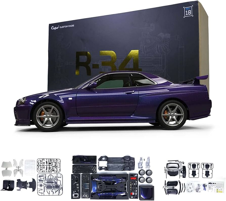 Amazon.co.jp: Capo 1/8 RCレーシングカー Skylinee GTR R34 リモート