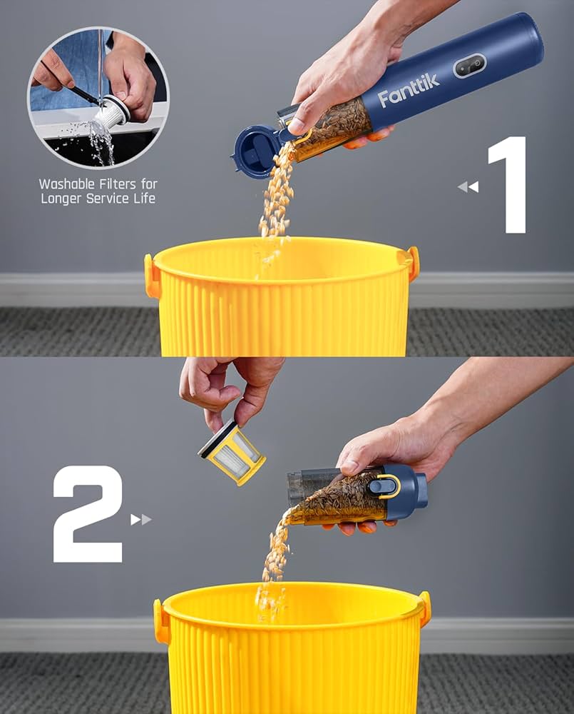 Amazon.com - Fanttik Slim V8 APEX Car Vacuum, 4-in-1 Portable Mini