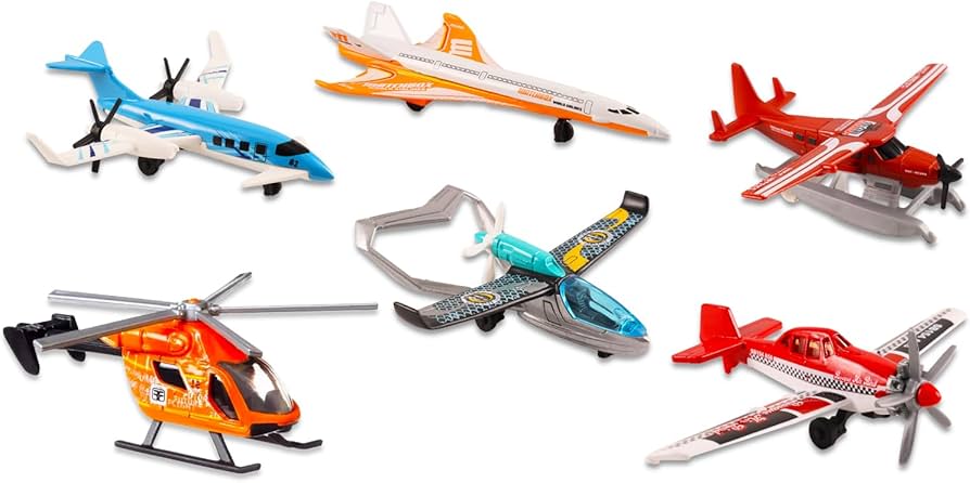 Amazon.co.jp: Matchbox Sky Busters 6個パック おもちゃ 飛行機