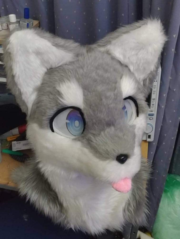 Amazon.co.jp: ケモノ 着ぐるみ ヘッド FURSUIT 1/1 コスプレ ファー