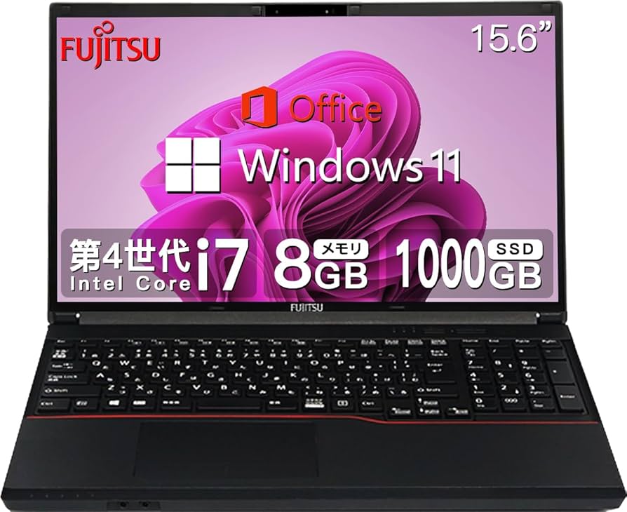 ノートPC FUJITSU core i7 4722HQ 4GB HDD 1TB ノートPC FUJITSU core