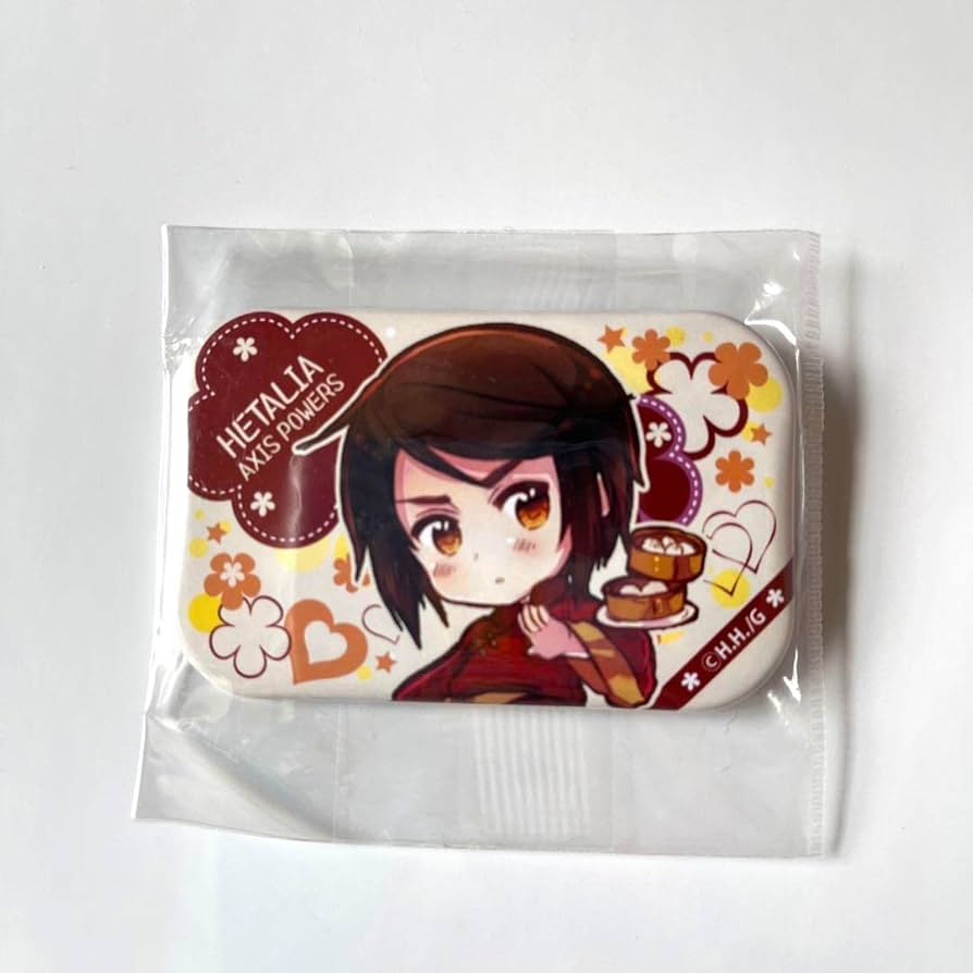 Amazon.co.jp: ヘタリア よこ長缶バッジ 香港 KXO7B489 : ホビー
