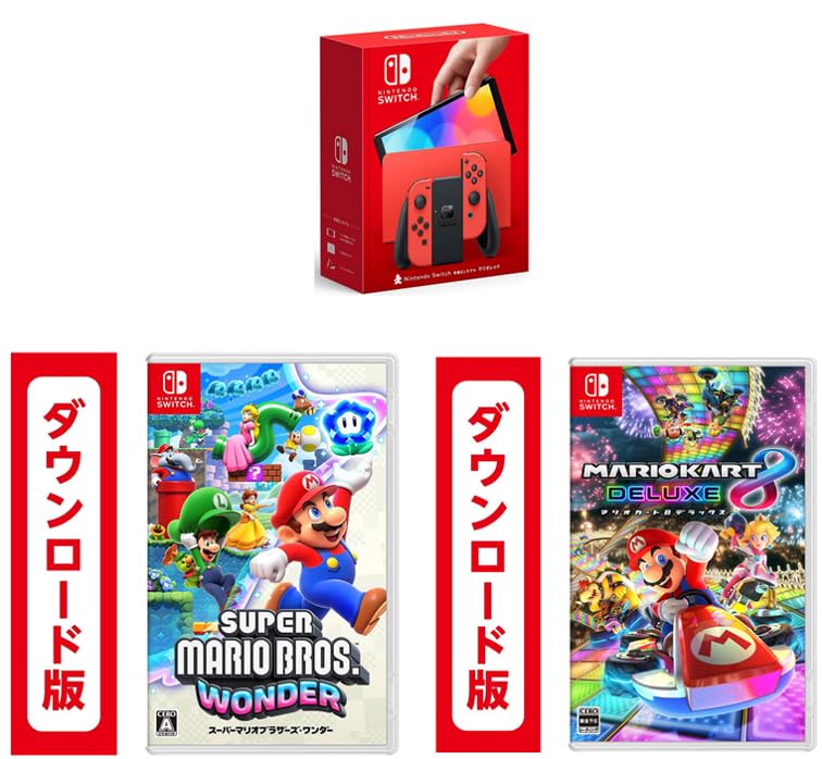 Amazon.co.jp: Nintendo Switch（有機ELモデル） マリオレッド+
