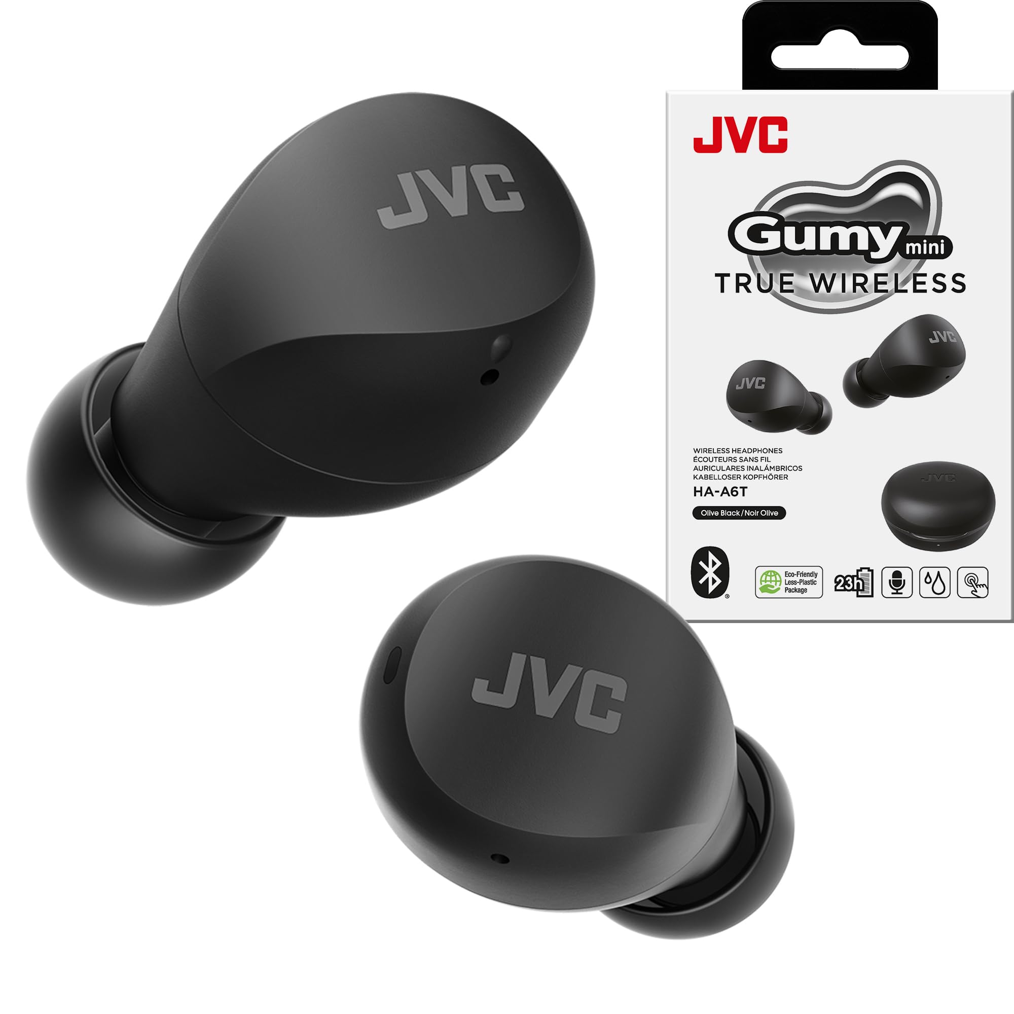JVC Compact and Lightweight Gumy Mini True Wireless Earbuds