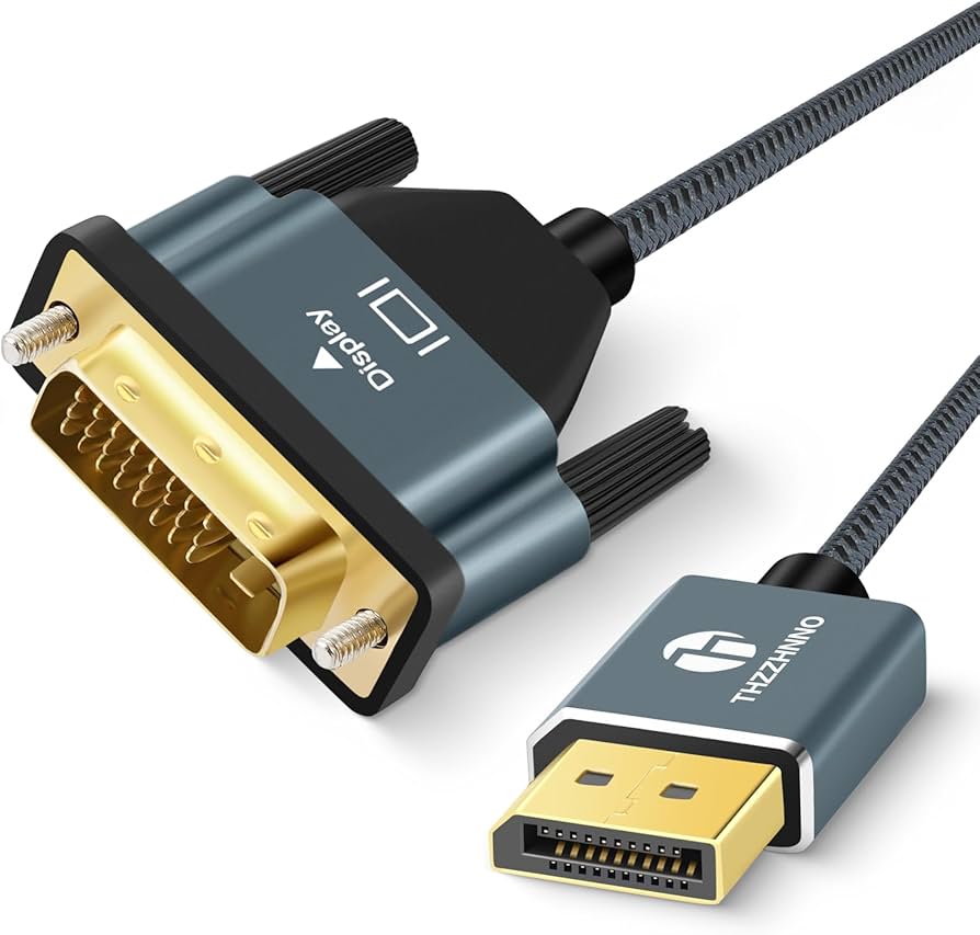 Amazon.co.jp: Thzzhnno DisplayPort to DVI 変換ケーブル 1M、DP to