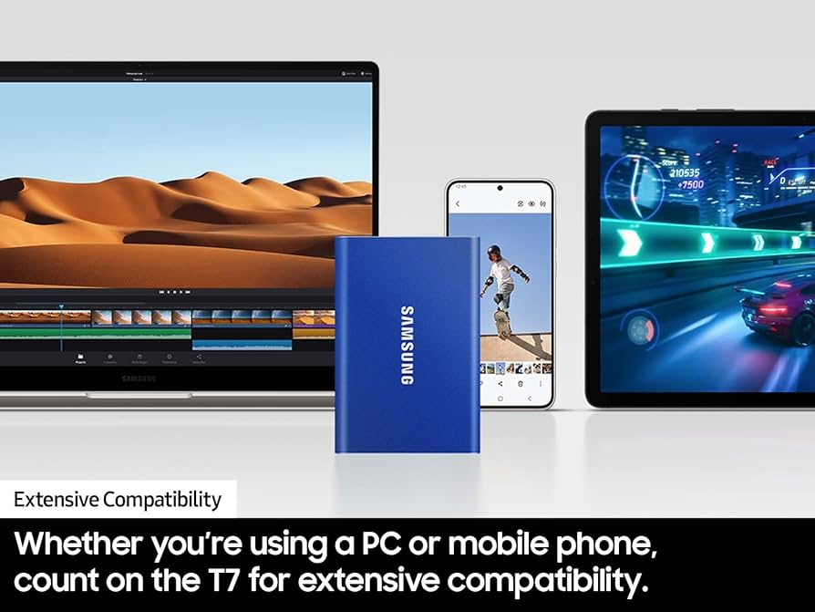 Amazon.com: SAMSUNG T7 Portable SSD, 4TB External Solid State